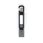 Wiederaufladbare USB-C-Taschenlampe mit LED- und COB-Lichtmodi 2 W 800 mAh farbe schwarz zweite Ansicht