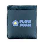 Weiche 3-in-1-Fleecedecke mit Fronttasche 220 g/m² farbe blau Ansicht mit Logo 3