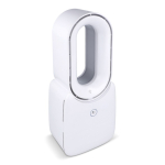 Tragbarer flügelloser Ventilator mit LED-Licht, 6 Farben und 4 Stufen farbe weiß