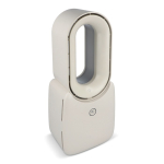 Tragbarer flügelloser Ventilator mit LED-Licht, 6 Farben und 4 Stufen farbe beige