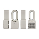 Tragbarer flügelloser Ventilator mit LED-Licht, 6 Farben und 4 Stufen farbe beige sechste Ansicht