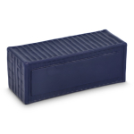 PU-Schaum-Antistressartikel in quadratischer Schiffscontainerform farbe dunkelblau