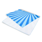 Schnelltrocknendes RPET-Strandtuch mit Sublimationsdruck, 100 x 180 cm farbe blau dritte Ansicht