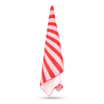 Schnelltrocknendes RPET-Strandtuch mit Sublimationsdruck, 100 x 180 cm farbe rot vierte Ansicht