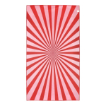 Schnelltrocknendes RPET-Strandtuch mit Sublimationsdruck, 100 x 180 cm farbe rot fünfte Ansicht
