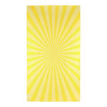 Schnelltrocknendes RPET-Strandtuch mit Sublimationsdruck, 100 x 180 cm farbe gelb fünfte Ansicht