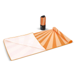 Schnelltrocknendes RPET-Strandtuch mit Sublimationsdruck, 100 x 180 cm farbe orange