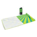 Schnelltrocknendes RPET-Strandtuch mit Sublimationsdruck, 100 x 180 cm farbe lindgrün
