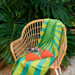Schnelltrocknendes RPET-Strandtuch mit Sublimationsdruck, 100 x 180 cm farbe lindgrün siebte Ansicht