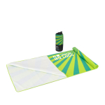 Schnelltrocknendes RPET-Strandtuch mit Sublimationsdruck, 100 x 180 cm Ansicht mit Druckbereich