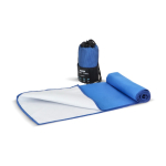 RPET-Handtuch mit Schnelltrocknungstechnologie und Beutel 40 x 80 cm farbe blau