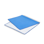 RPET-Handtuch mit Schnelltrocknungstechnologie und Beutel 40 x 80 cm farbe blau dritte Ansicht