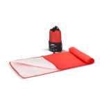 RPET-Handtuch mit Schnelltrocknungstechnologie und Beutel 40 x 80 cm farbe rot