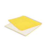 RPET-Handtuch mit Schnelltrocknungstechnologie und Beutel 40 x 80 cm farbe gelb dritte Ansicht
