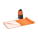 RPET-Handtuch mit Schnelltrocknungstechnologie und Beutel 40 x 80 cm farbe orange