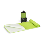 RPET-Handtuch mit Schnelltrocknungstechnologie und Beutel 40 x 80 cm farbe lindgrün
