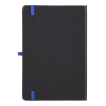 A5-Notizbuch mit PU-Hardcover für Lasergravur, liniert farbe blau zweite Ansicht