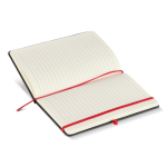 A5-Notizbuch mit PU-Hardcover für Lasergravur, liniert farbe rot vierte Ansicht