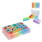 Wöchentlicher Tabletten-Organizer aus Kunststoff mit 7 Boxen und 3 Fächern pro Tag