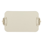 Lunchbox mit zwei Ebenen, Verschlussclips und integriertem Besteck 1,55 l farbe beige fünfte Ansicht