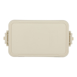 Lunchbox mit zwei Ebenen, Verschlussclips und integriertem Besteck 1,55 l farbe beige sechste Ansicht