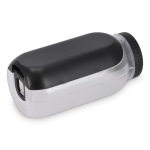 Multifunktionale Lunchbox mit Schraubdeckel und wiederverwendbarem Besteck farbe schwarz