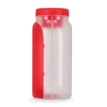 Multifunktionale Lunchbox mit Schraubdeckel und wiederverwendbarem Besteck farbe rot sechste Ansicht