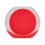 Multifunktionale Lunchbox mit Schraubdeckel und wiederverwendbarem Besteck farbe rot neunte Ansicht