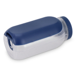 Multifunktionale Lunchbox mit Schraubdeckel und wiederverwendbarem Besteck farbe dunkelblau
