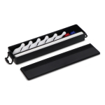 Tisch-Bowling-Set mit klappbarer Bahn und kompakter Aufbewahrungsbox farbe schwarz zweite Ansicht