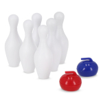 Tisch-Bowling-Set mit klappbarer Bahn und kompakter Aufbewahrungsbox farbe schwarz vierte Ansicht