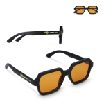 Rechteckige Sonnenbrille aus recyceltem Kunststoff mit UV400-Schutz
