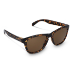 Sonnenbrille aus recyceltem Kunststoff in klassischer Form mit UV400-Schutz farbe braun
