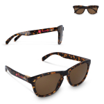 Sonnenbrille aus recyceltem Kunststoff in klassischer Form mit UV400-Schutz