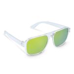 Sonnenbrille aus recyceltem Kunststoff mit Spiegeleffekt und UV400-Schutz farbe orange-transparent