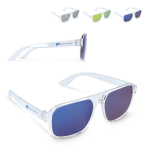 Sonnenbrille aus recyceltem Kunststoff mit Spiegeleffekt und UV400-Schutz