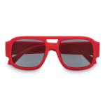 Sonnenbrille aus recyceltem Hartkunststoff mit UV400-Schutz farbe rot zweite Ansicht