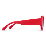 Sonnenbrille aus recyceltem Hartkunststoff mit UV400-Schutz farbe rot dritte Ansicht