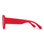 Sonnenbrille aus recyceltem Hartkunststoff mit UV400-Schutz farbe rot vierte Ansicht