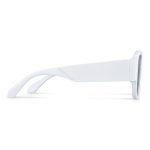 Sonnenbrille aus recyceltem Hartkunststoff mit UV400-Schutz farbe weiß dritte Ansicht