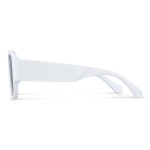 Sonnenbrille aus recyceltem Hartkunststoff mit UV400-Schutz farbe weiß vierte Ansicht