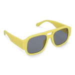 Sonnenbrille aus recyceltem Hartkunststoff mit UV400-Schutz farbe gelb