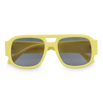 Sonnenbrille aus recyceltem Hartkunststoff mit UV400-Schutz farbe gelb zweite Ansicht