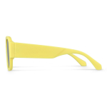 Sonnenbrille aus recyceltem Hartkunststoff mit UV400-Schutz farbe gelb vierte Ansicht