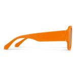 Sonnenbrille aus recyceltem Hartkunststoff mit UV400-Schutz farbe orange dritte Ansicht