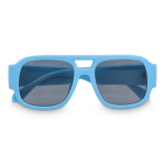Sonnenbrille aus recyceltem Hartkunststoff mit UV400-Schutz farbe hellblau zweite Ansicht