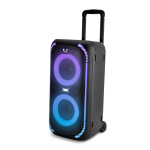 Tragbarer Lautsprecher Fresh 'n Rebel mit Rollen und mehrfarbigem Licht, 640 W farbe schwarz
