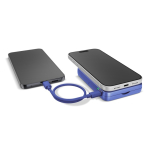 Magnetische Powerbank Fresh 'n Rebel mit kabelloser Ladefunktion, 10.000 mAh farbe blau sechste Ansicht