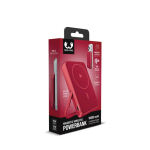 Magnetische Powerbank Fresh 'n Rebel mit kabelloser Ladefunktion, 10.000 mAh farbe rot