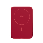 Magnetische Powerbank Fresh 'n Rebel mit kabelloser Ladefunktion, 10.000 mAh farbe rot vierte Ansicht